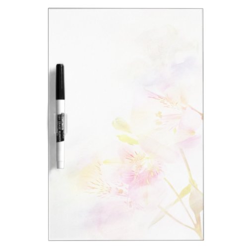floral background with watercolor flowers Dry_Erase board