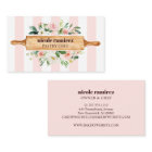 Floral Bakery Rolling Pin Patisserie striped
