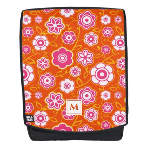 Floral Bandana Print Monogram Backpack