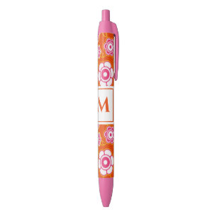 Floral Bandana Print Monogram Pen