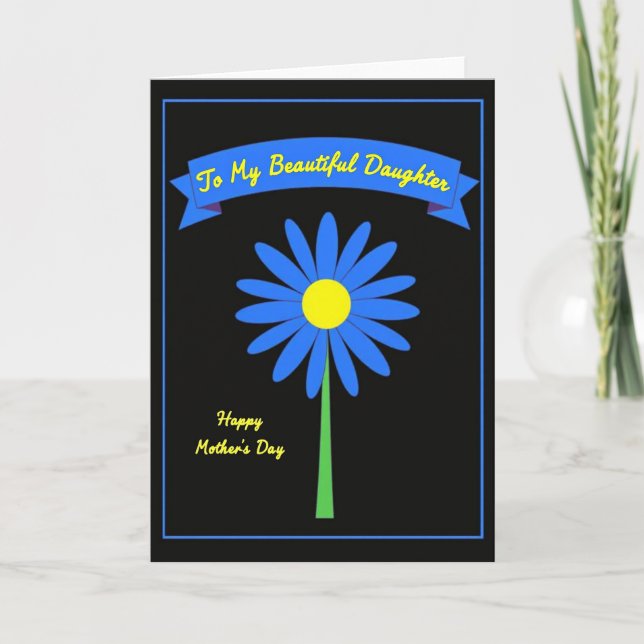 Floral Banner Mothers Day Card (Front)