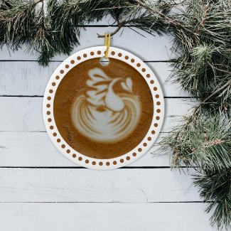 Floral Baristas Art In Latte