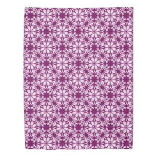 Floral baroque purple pattern. duvet cover