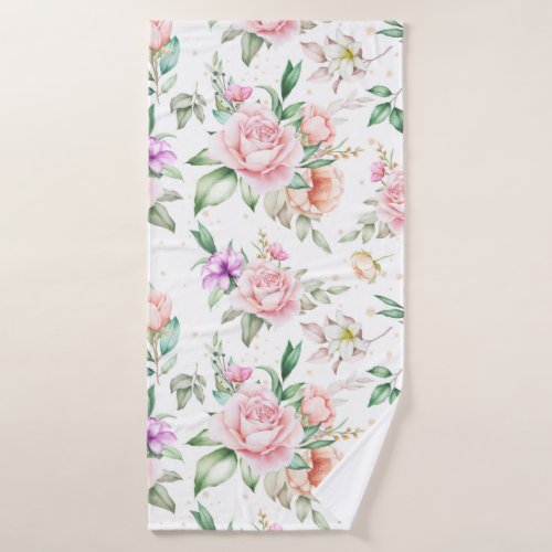 Floral Bath Towel