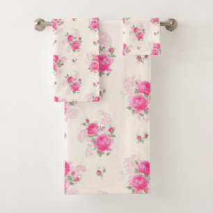 Floral Bath Towel Set