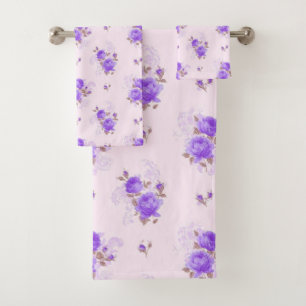 Floral Bath Towel Set