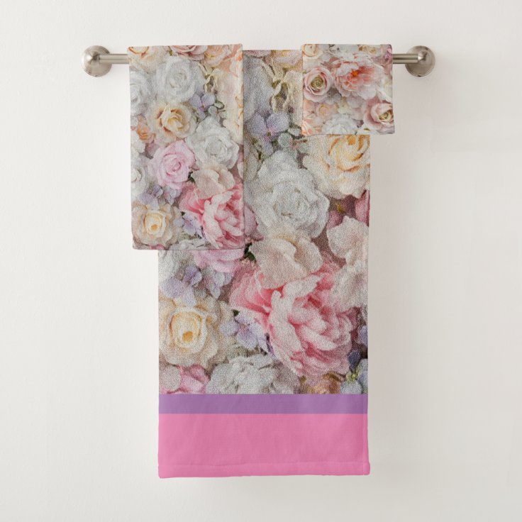 Floral Bath Towel Set | Zazzle