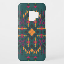 Floral Batik Elegance: Square Ornamental Design Case-Mate Samsung Galaxy S9 Case