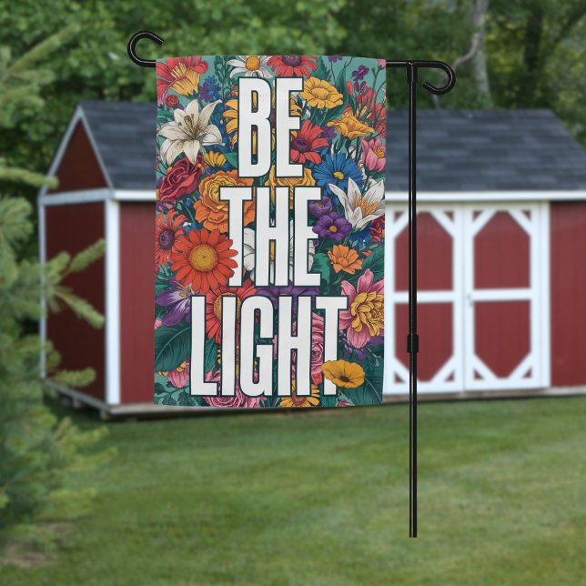 Floral Be The Light Matthew 5:14 Christian Garden Flag (Creator Uploaded)