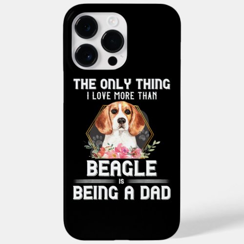 Floral Beagle Dad Dog Beagle Dog Lovers   Case_Mate iPhone 14 Pro Max Case