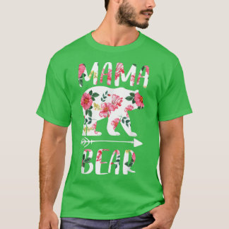 Floral Bear Matching Family Outfits, Funny Mama Be T-Shirt