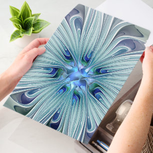 Floral Beauty Abstract Modern Blue Pastel Flower Envelope Mailers