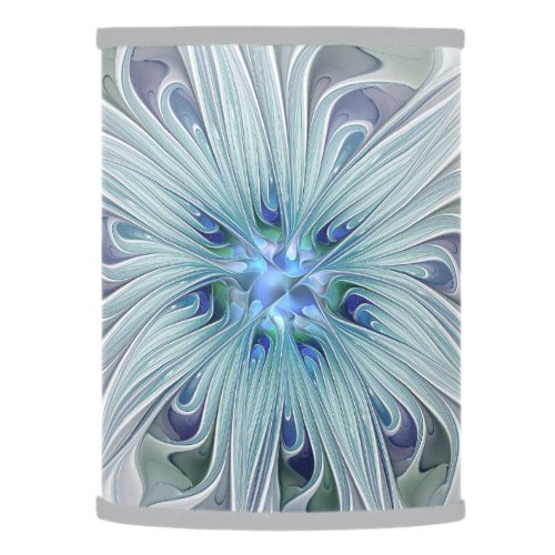 Floral Beauty Abstract Modern Blue Pastel Flower Lamp Shade