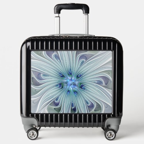 Floral Beauty Abstract Modern Blue Pastel Flower Luggage
