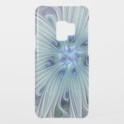 Floral Beauty Abstract Modern Blue Pastel Flower Uncommon Samsung Galaxy S9 Case
