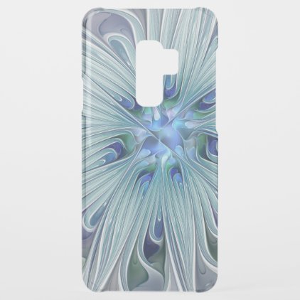 Floral Beauty Abstract Modern Blue Pastel Flower Uncommon Samsung Galaxy S9 Plus Case