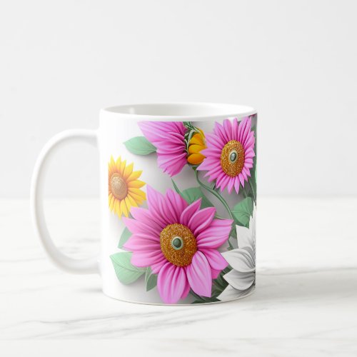 Floral beauty coffee  coffee mug