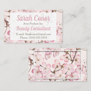 Floral Beauty Consultant Business Card