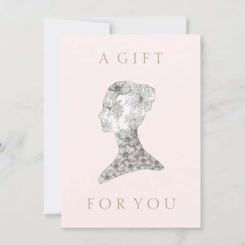 Floral beauty Girl  Salon and Spa Gift Certificate