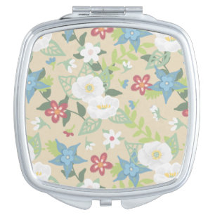 Floral Beauty Mother's Day Gift Compact Mirror