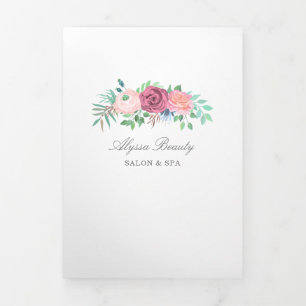 Floral Beauty Salon Modern Business Brochure
