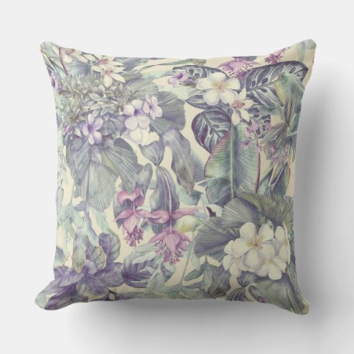 Floral beauty  throw pillow