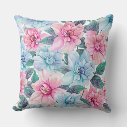 Floral beauty Throw Pillow