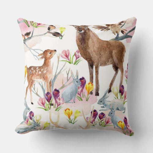 Floral beauty Throw Pillow