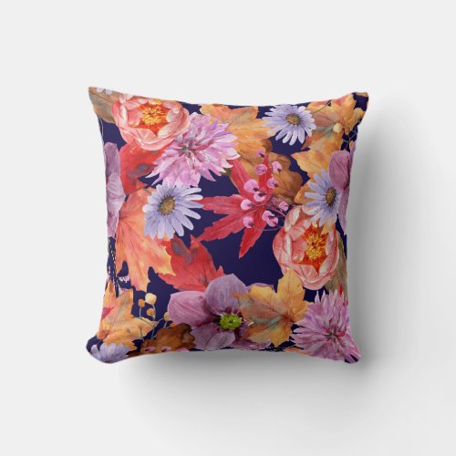 Floral beauty  throw pillow