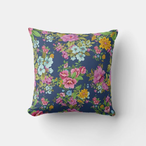 Floral beauty  throw pillow