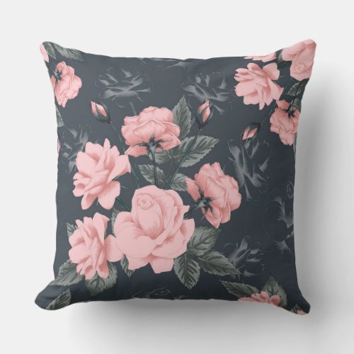 Floral beauty  throw pillow