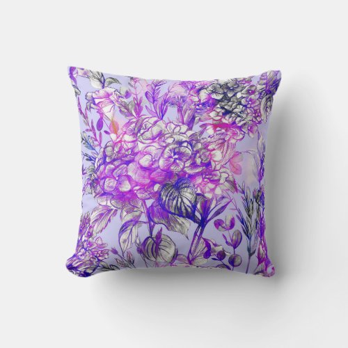 Floral beauty  throw pillow