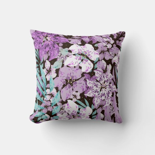 Floral beauty  throw pillow