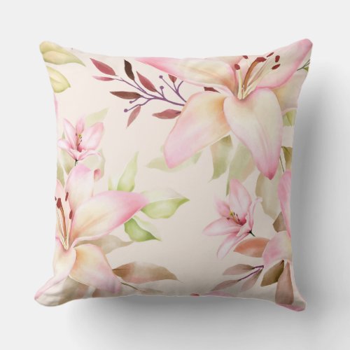 Floral beauty Throw Pillow