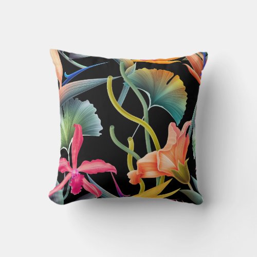 Floral beauty  throw pillow