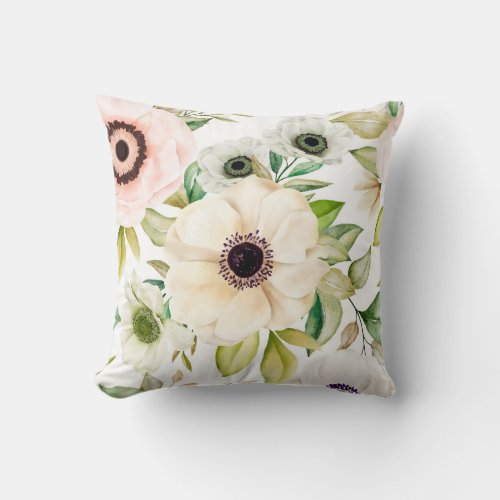 Floral beauty  throw pillow