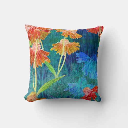 Floral beauty  throw pillow