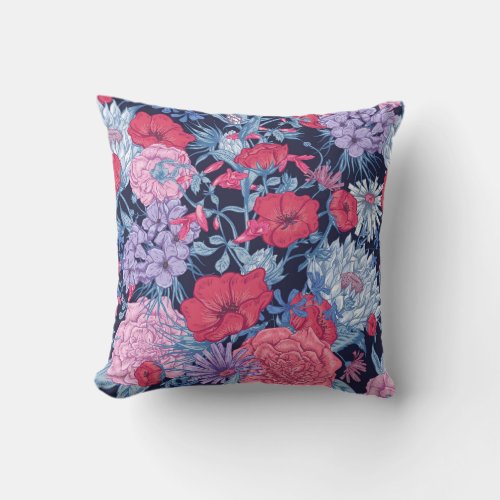 Floral beauty  throw pillow