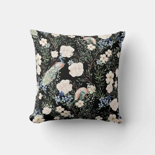 Floral beauty  throw pillow