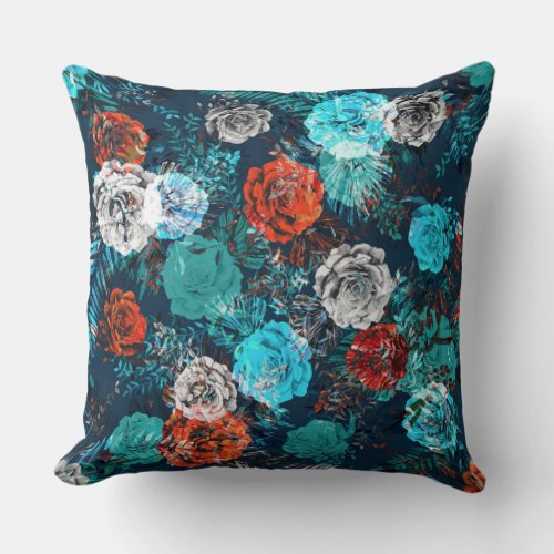 Floral beauty Throw Pillow