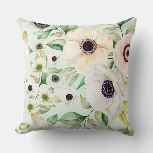 Floral beauty  throw pillow