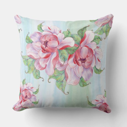 Floral beauty Throw Pillow