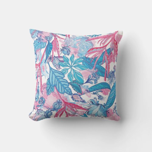 Floral beauty  throw pillow