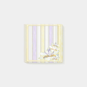 Floral Bee 3x3 Post it Note