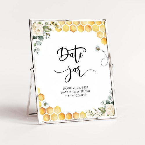 Floral bee date night ideas Date jar bridal Poster