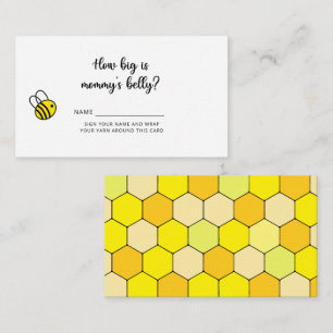 Floral Bee how big is mommy's belly Enclosure Card