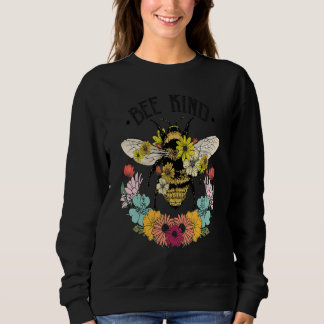 Floral Bee Kind  Quotes Graphic Tees & Cool Design