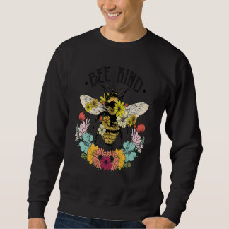 Floral Bee Kind  Quotes Graphic Tees & Cool Design