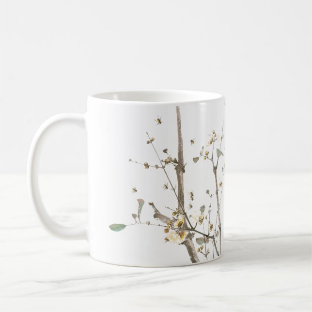 Floral Bee Mug (Left)