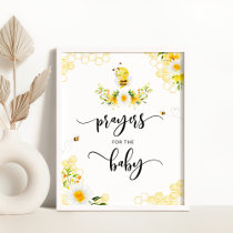 Floral bee Prayers for the baby Poster